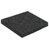 vidaXL Pad z gumov&yacute;ch gran&uacute;l na dvor Čierny 9 x 9 x 0,8 cm Guma