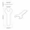 vidaXL Spanner 2 pcs Strieborn&aacute; 10 mm Železo
