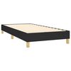 vidaXL Posteľn&yacute; r&aacute;m boxspring s matracom čierny 90x190 cm l&aacute;tka