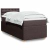vidaXL Boxspring posteľ s matracom tmavohned&aacute; 90x190 cm l&aacute;tka