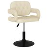 vidaXL Otočn&aacute; jed&aacute;lensk&aacute; stolička kr&eacute;mov&aacute; l&aacute;tkov&aacute;