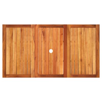vidaXL Záhradný stôl béžový 140x80x75 cm polyratan akáciové drevo