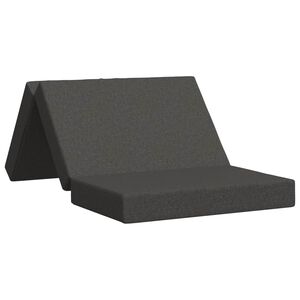 vidaXL Skladacia pohovka na span&iacute; 80 x 67 x 45 cm Tmavosiv&aacute;