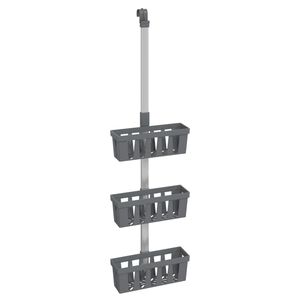 vidaXL Z&aacute;vesn&aacute; polica do sprchy 30x15x(67-105) cm hlin&iacute;k