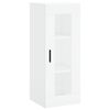 vidaXL Vysok&aacute; skrinka biela 34,5x34x180 cm spracovan&eacute; drevo