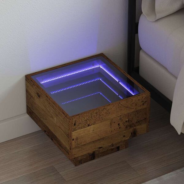 vidaXL Konferenčn&yacute; stol&iacute;k Star&eacute; drevo 40 x 40 x 30 cm Kompozitn&eacute; drevo