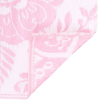 vidaXL Vonkajší koberec ružový 120x180 cm PP
