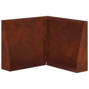vidaXL Oporn&yacute; m&uacute;r 50 x 50 x 30 cm Poveternostne odoln&aacute; oceľ Hrdzav&yacute;
