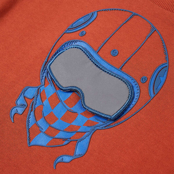 Detská mikina svetlohrdzavá 128