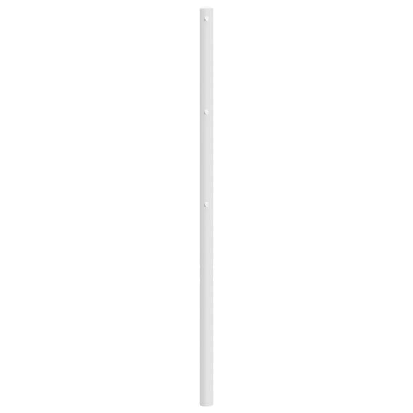 vidaXL Kovové čelo postele biele 107 cm