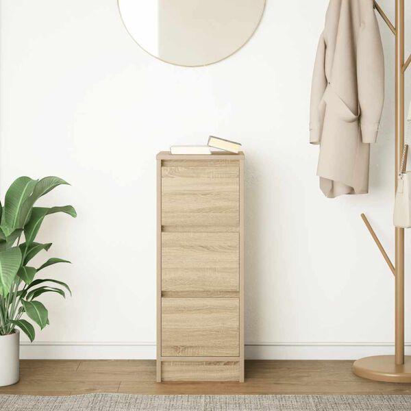 vidaXL Komoda dub sonoma 29,5x34x76 cm kompozitné drevo