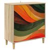 vidaXL Serv&iacute;rovacia skriňa BONN Sonoma 69 x 33 x 75 cm