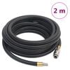 vidaXL Hybridn&aacute; vzduchov&aacute; hadica, čierna 0,6" 2 m, guma a PVC