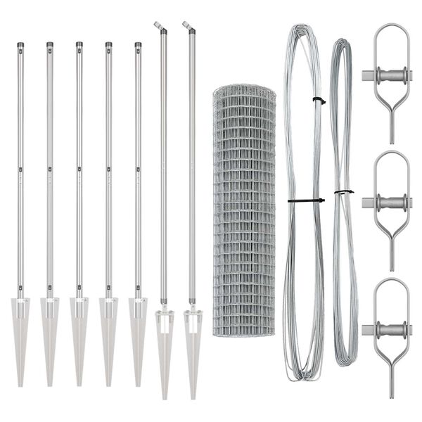 vidaXL Plot s stĺpmi Strieborn&aacute; 1.2 x 10 m Oceľ
