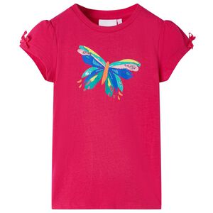vidaXL Kids'T-shirt Pink 140 Jasn&aacute; ružov&aacute; 104