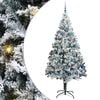 vidaXL Umel&yacute; vianočn&yacute; stromček Biela 240 cm PVC a Oceľ a Plast