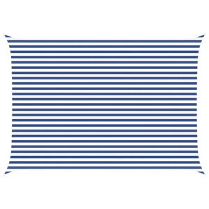 vidaXL Slnečn&aacute; plachta Modr&aacute; a biela 5 &times; 3,5 m 100% polyester Oxford