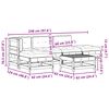 vidaXL Z&aacute;hradn&yacute; lounge set 5 pcs Voskov&aacute; Hned&aacute; Mas&iacute;vna borovica