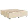vidaXL Boxspring posteľ s matracom kr&eacute;mov&aacute; 200x200 cm l&aacute;tka