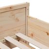 vidaXL R&aacute;m postele Hned&aacute; 80 x 200 cm Mas&iacute;vne borovicov&eacute; drevo