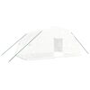 vidaXL Sklen&iacute;k s oceľov&yacute;m r&aacute;mom biely 24 m&sup2; 6x4x2,85 m