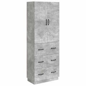vidaXL Sada skr&iacute;ň 2 pcs Bet&oacute;novo siv&aacute; 66 x 34,5 x 87 cm