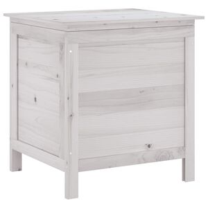 vidaXL Z&aacute;hradn&yacute; &uacute;ložn&yacute; box biely 50x49x56,5 cm, jedľov&yacute; mas&iacute;v