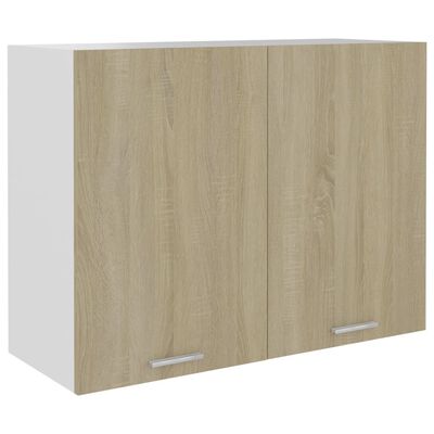vidaXL Závesná skrinka, dub sonoma 80x31x60 cm, kompozitné drevo