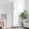 vidaXL Vysok&aacute; skrinka biela 34,5x34x180 cm spracovan&eacute; drevo