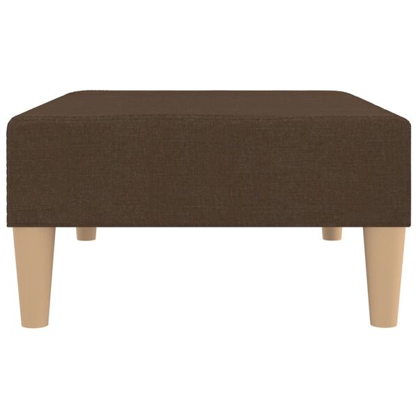 vidaXL Podnožka hnedá 78x56x32 cm látková