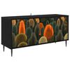 vidaXL TV skrinka ZAANDAM 102 x 33 x 51 cm Čierny dub Kompozitn&eacute; drevo
