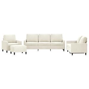 vidaXL 4-dielna sedacia s&uacute;prava s vank&uacute;&scaron;mi kr&eacute;mov&aacute; zamat