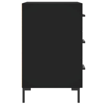 vidaXL Nočný stolík čierny 40x40x66 cm kompozitné drevo