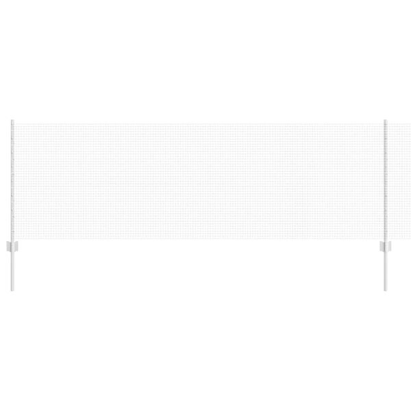 vidaXL Plot s podperou Strieborn&aacute; 0,8 x 10 m Oceľ