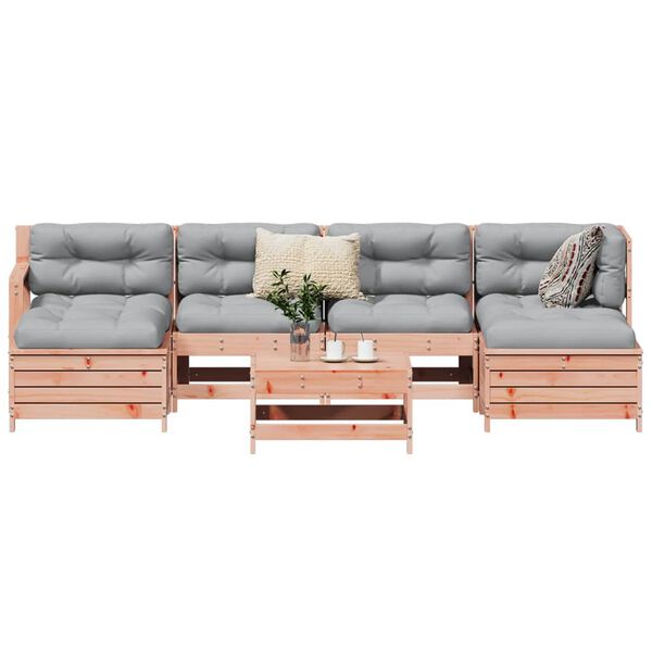 vidaXL 7-dielna z&aacute;hradn&aacute; s&uacute;prava pohoviek mas&iacute;vna daglask&aacute; jedľa