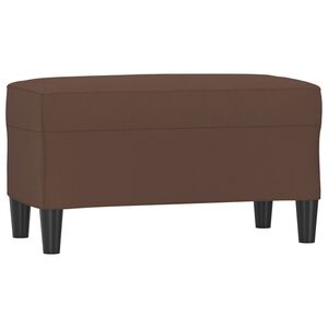 vidaXL Lavička hned&aacute; 70x35x41 cm umel&aacute; koža
