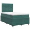 vidaXL Posteľ boxspring s matracom Tmavozelen&aacute; 120 x 200 cm Zamat
