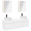 vidaXL Set kabinetov do k&uacute;peľne 5 pcs Biela 53 x 15,5 x 70 cm