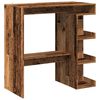 vidaXL Barový stôl s úložným stojanom Old Wood 100x48x101,5 cm