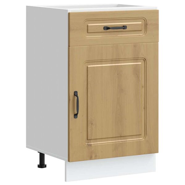 vidaXL Kuchynsk&aacute; spodn&aacute; skrinka Kalmar, dub artisan, kompozitn&eacute; drevo