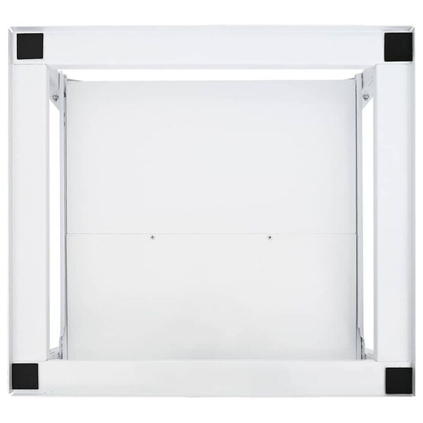 vidaXL Podstavec pod pr&aacute;čku s vys&uacute;vacou policou, biely