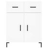 vidaXL Vysok&aacute; skrinka biela 69,5x34x180 cm spracovan&eacute; drevo