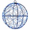 vidaXL Vianočn&yacute; &scaron;pic 200 LED Modr&aacute; Priemer 20 x 22 cm