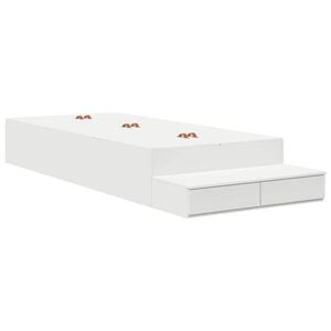 vidaXL R&aacute;m postele s &uacute;ložn&yacute;m prostorem Biela 80 cm Kompozitn&eacute; drevo