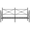 vidaXL Denn&aacute; posteľ bez matraca Čierna 90x190 cm Oceľ