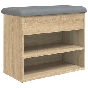 vidaXL Lavička na top&aacute;nky dub sonoma 62x32x50 cm kompozitn&eacute; drevo