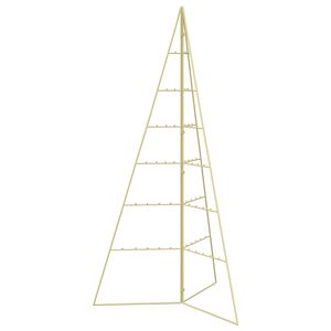 vidaXL Kovov&yacute; vianočn&yacute; stromček KUOPIO 140 cm Oceľ Zlat&aacute;