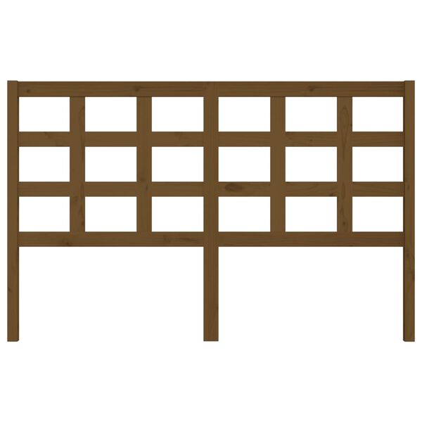 vidaXL Čelo postele medovo-hnedé 156x4x100 cm masívna borovica