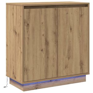 vidaXL LED komoda pre Dub artisan 71 x 34,5 x 75 cm Kompozitn&eacute; drevo