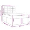 vidaXL Boxspring posteľ s matracom kr&eacute;mov&yacute; 140x190 cm l&aacute;tka